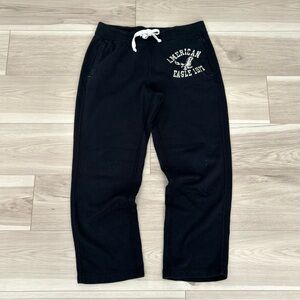 black american eagle sweatpants